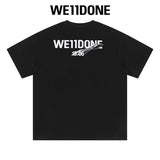 We11done T-shirt Top Spring and Summer New Large Letter Bullet Screen LOGO Simple Short Sleeve T T-shirt Loose Fashion Brand