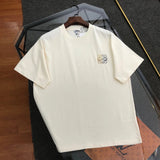 LOEWE T-shirt Chest Brand Embroidery Pattern logo round Neck Short Sleeve25ss New Pure Cotton Unisex Style T T-shirt OS Loose Fit Base Shirt Half Sleeve T-Shirt Top Half Sleeve