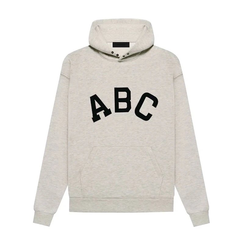 ESSENTIALS Hoodie Top Version Season 7 Main Line Flocking Letter Printed Hoodie Hoodie