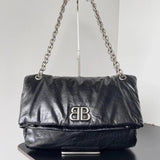 Balenciaga Bag Top version 【Counter Version with Full Package】Winter Series LeMonaco Quilted Series Chain Bag Shoulder Bag Messenger Bag Women's Bag Large Medium Small Size