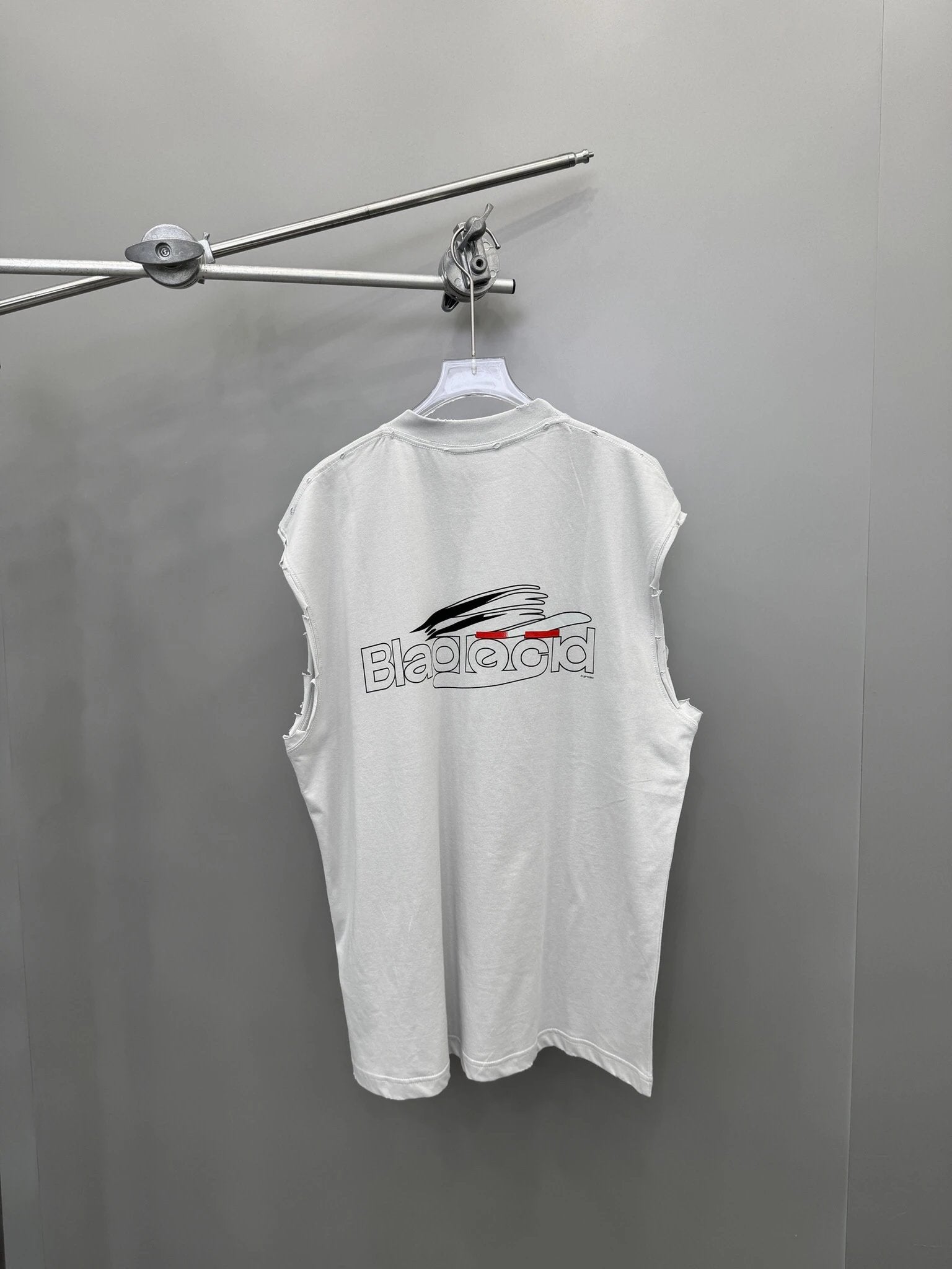 Balenciaga T-shirt AIgenerated New Sleeveless Short Sleeve Tank Top25ss New Pure Cotton Unisex Style T T-shirt OS Loose Fit Base Shirt Top Half Sleeve T-Shirt