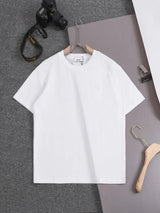 Burberry T-shirt Lily Classic Logo Embroidered Round Neck Short Sleeve25ss New Pure Cotton Unisex Style T T-shirt Base Shirt Tee Shirt OS Loose design