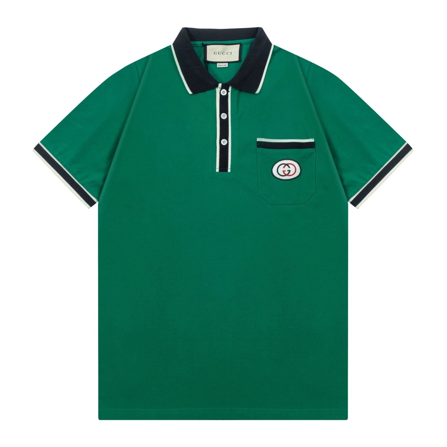 Gucci T-shirt Chest Letter Embroidery logoPOLO Shirt Lapel Short Sleeve25ss New Unisex Summer Short Sleeve OS Loose T Business Half Sleeve Shirt Plus Size T-Shirt