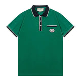 Gucci T-shirt Chest Letter Embroidery logoPOLO Shirt Lapel Short Sleeve25ss New Unisex Summer Short Sleeve OS Loose T Business Half Sleeve Shirt Plus Size T-Shirt