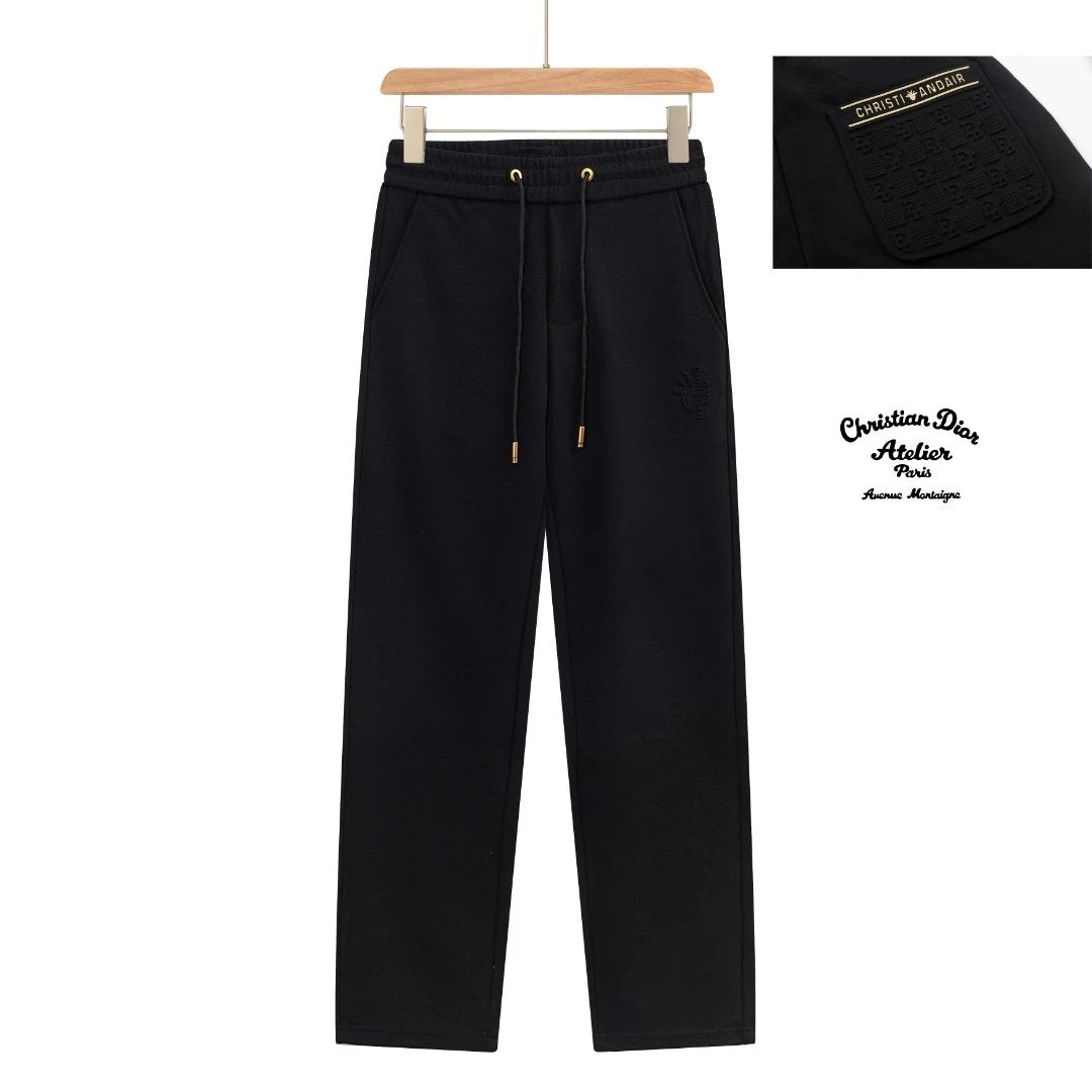 Dior Sweatpants Back Pocket Letter Embroidery logo Straight-leg Sweatpants25ss Spring Summer New Sports Casual Loose Unisex Versatile Plus Size Sweatpants