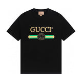 Gucci T-shirt Chest Letter Pattern Print logo round Neck Short Sleeve25ss New Pure Cotton Unisex Style T T-shirt OS Loose Fit Base Shirt Half Sleeve T-Shirt Top Half Sleeve