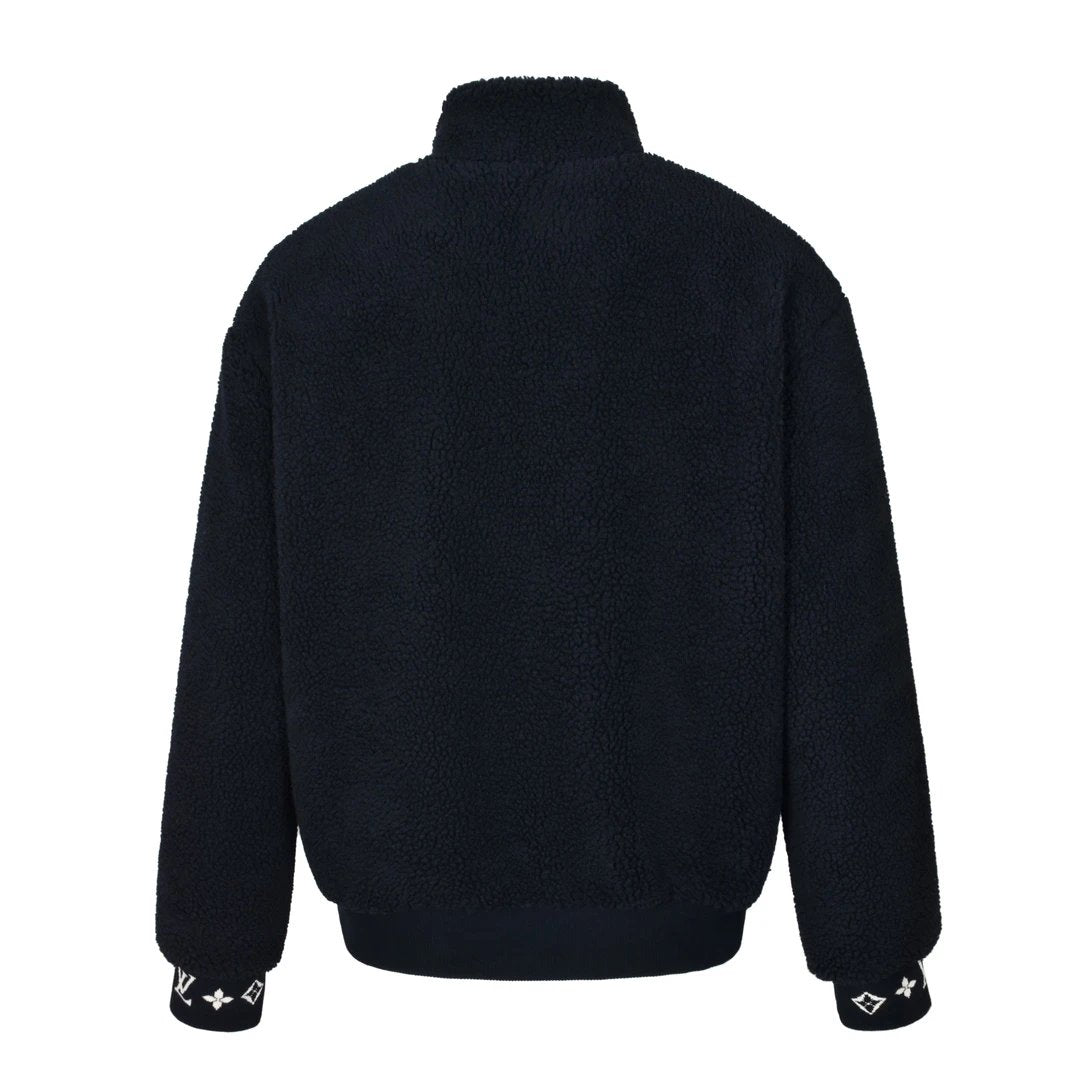 Louis Vuitton LV Jackets 23FW Teddy Lamb Wool Stand Collar Jacket Winter Warm Unisex