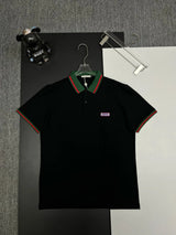 Gucci T-shirt Chest Pocket Letters logo Embroidery POLO Shirt Lapel Short Sleeve25ss New Unisex Summer Short Sleeve OS Loose T Business Half Sleeve Shirt Plus Size T-Shirt