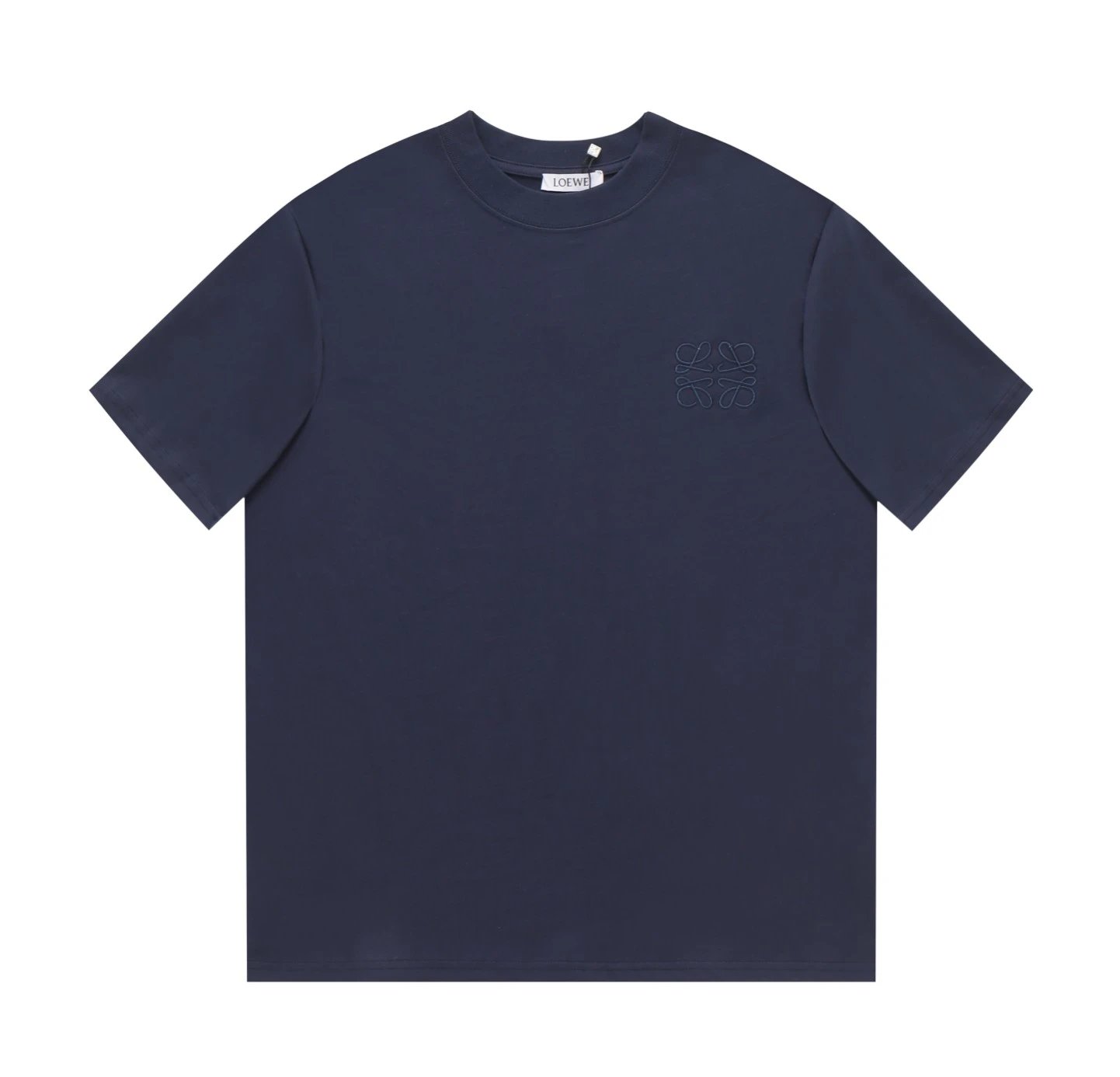LOEWE T-shirt Classic Chest Embroidery logo round Neck Short Sleeve25ss New Pure Cotton Unisex Style T T-shirt OS Loose Fit Base Shirt Top Half Sleeve T-Shirt