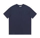 LOEWE T-shirt Classic Chest Embroidery logo round Neck Short Sleeve25ss New Pure Cotton Unisex Style T T-shirt OS Loose Fit Base Shirt Top Half Sleeve T-Shirt