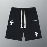 Chrome Hearts Shorts Front Letter logo Five-point Shorts25ss New Drawstring Casual Summer Pants American Style5Two-in-One Casual Sweatpants for Men and Women, Pure Cotton Joggers