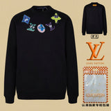 Louis Vuitton LV Hoodie Chest logo Round Neck Sweatshirt Jacket Pullover Long Sleeve OS Unisex Loose Fit Base Shirt Top Sports Casual