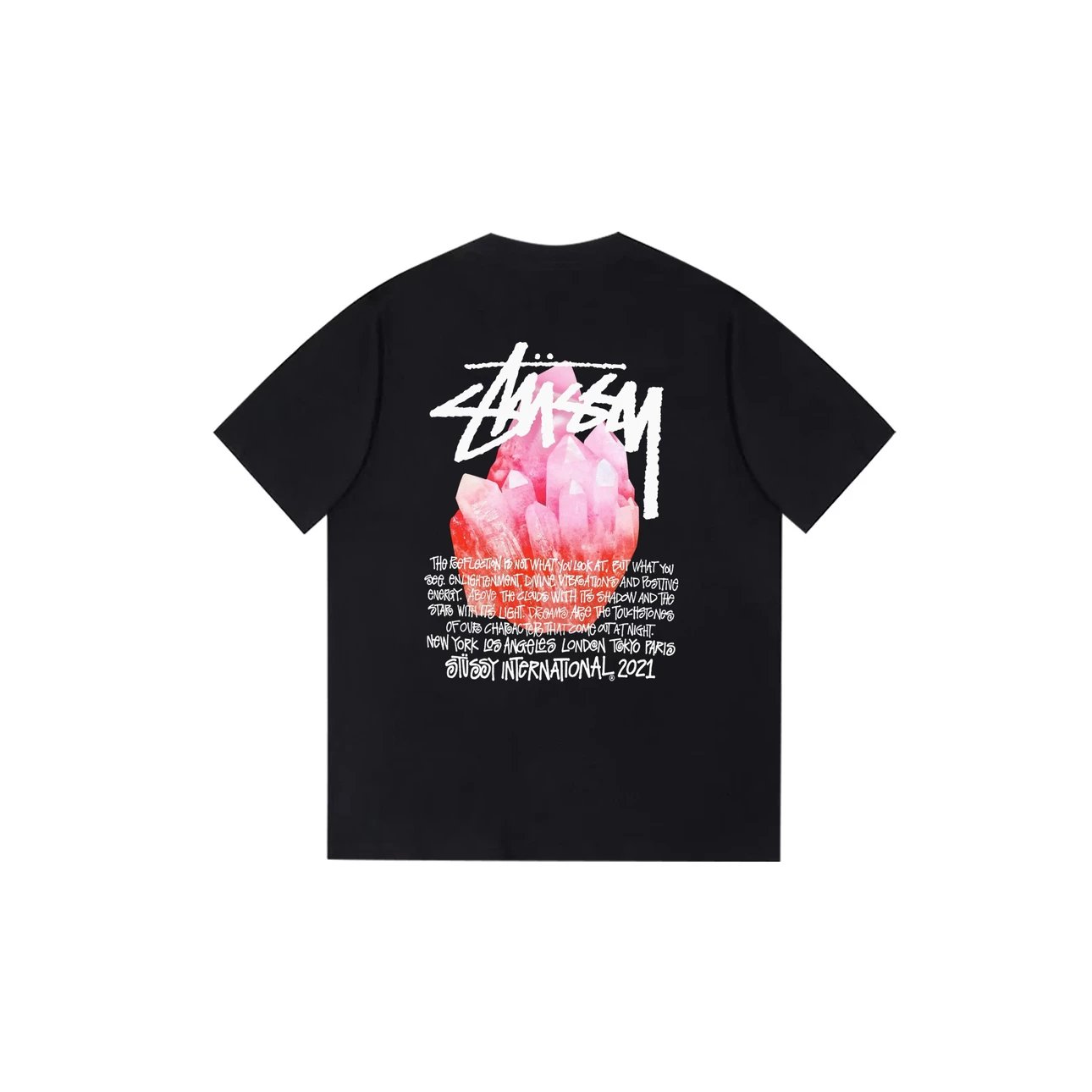 Stussy T-shirt Top Version Counter Same Style Pure Cotton Summer Men's and Women's Same Fashion Loose All-Matching2024New Short Sleeve T T-shirt