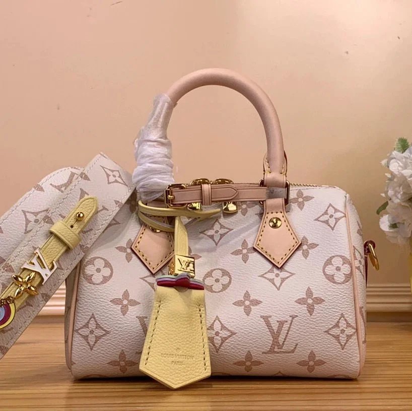Louis Vuitton LV Women's Bag Top version 【Super Original Leather】M469702024Qixi Limited Payment speedy18Pillow Bag Mini Bag mini Small Crossbody Bag Shoulder Bag Crossbody Bag Handbag