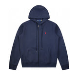Ralph Lauren Hoodie Top Version Counter Same Style Heavy New Casual Zipper Cardigan Hoodie All-Match Loose Hoodie Trendy Pure Cotton