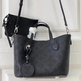 Louis Vuitton LV Women's Bag Top version 【Version】2023Crescent Goddess Hollow Bag M21849Full Leather Hollow BLOSSO Shopping Bag Vegetable Basket Bag Tote Tote Bucket Bag Shoulder Crossbody Handbag Small Size