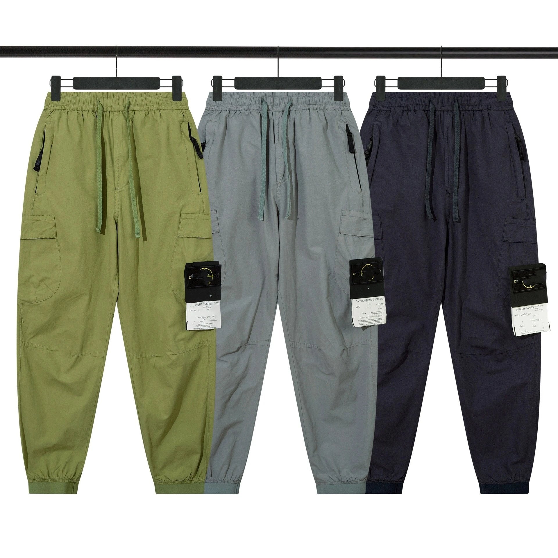 Stone Island Overalls New European and American Men's Workwear Casual Pants Thin Loose Trousers