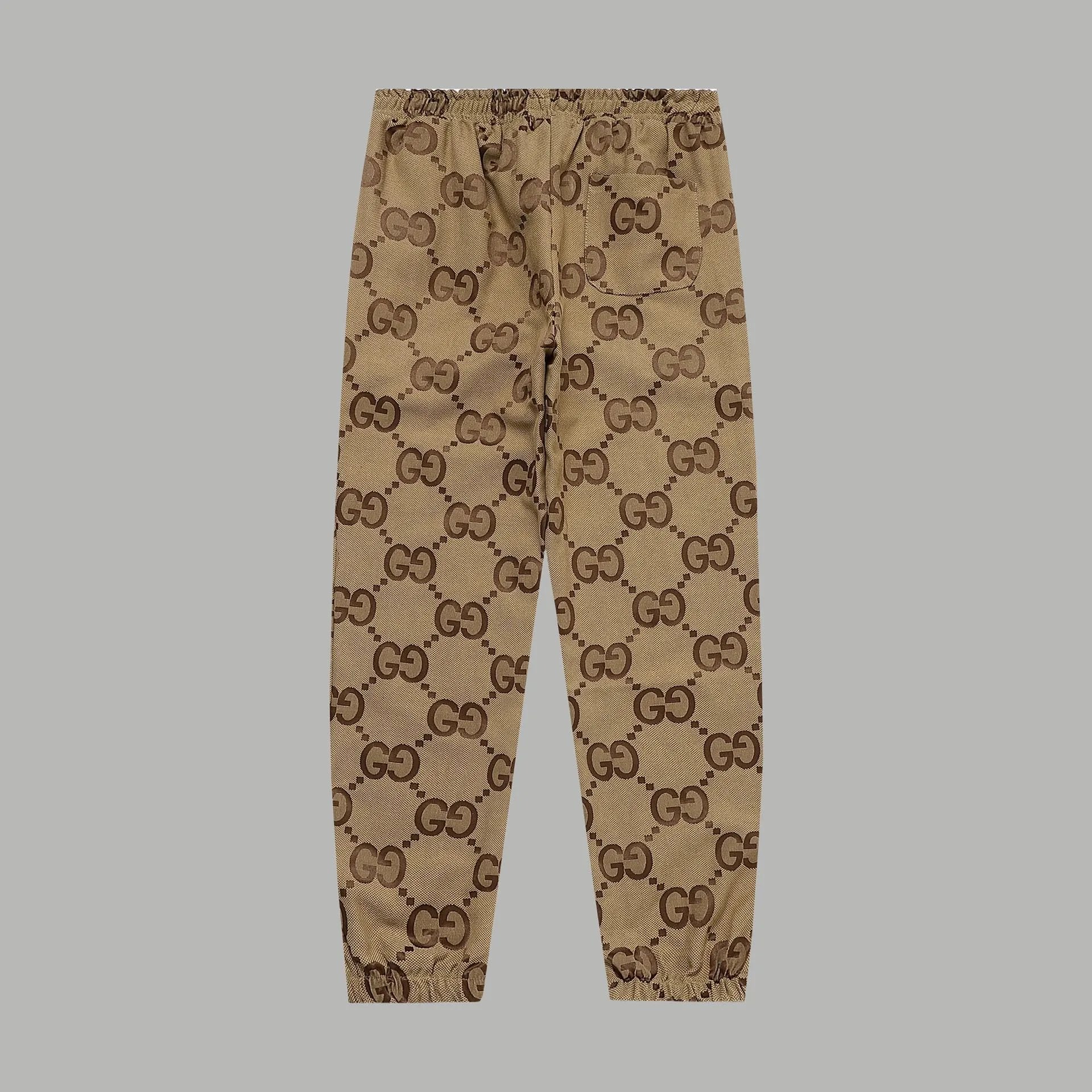 Gucci Jeans Jacquard Full Print Long Pants G Unisex Autumn Winter New Arrival