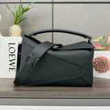 LOEWE Backpack Top version 【Super Version Original Factory】New Size for Counter Synchronization Puzzle Handbag Geometric Messenger Bag Men's Bag Large Shoulder Bag Messenger Bag Handbag Men's and Women's Bags New sise Large Geometric Men's Bag Map Pack33c