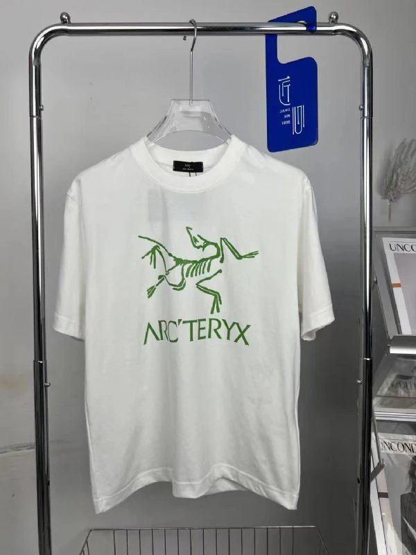 Arc'teryx T-shirt Chest Brand Pattern Print logo round Neck Short Sleeve25ss New pure cotton T Unisex T-Shirt OS Drop Shoulder Loose Fit Base Shirt Top T-Shirt Short Sleeve