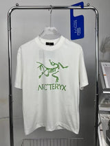 Arc'teryx T-shirt Chest Brand Pattern Print logo round Neck Short Sleeve25ss New pure cotton T Unisex T-Shirt OS Drop Shoulder Loose Fit Base Shirt Top T-Shirt Short Sleeve