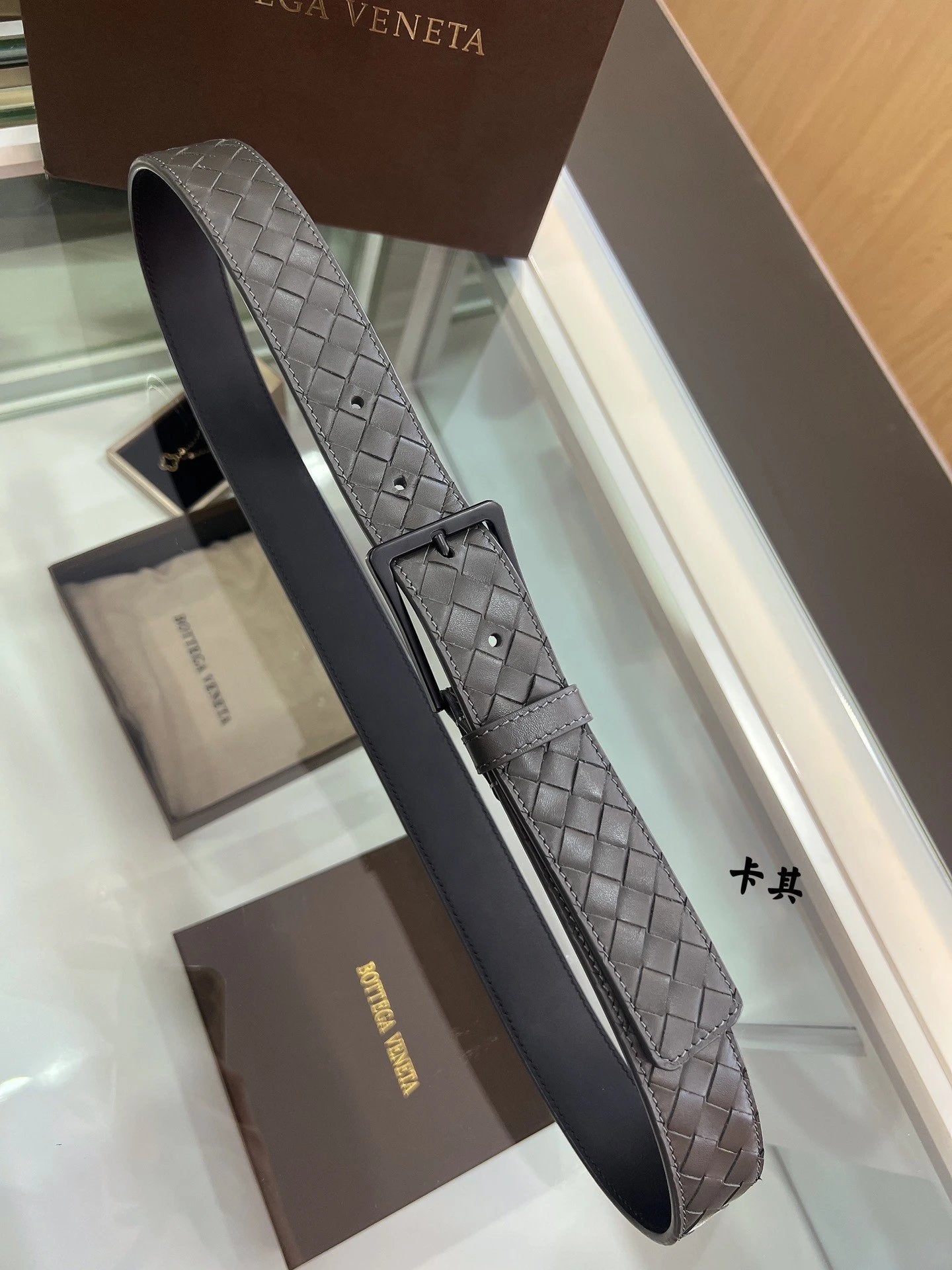 Bottega Veneta Belt 【First Layer Cowhide】Counter Version Free Packaging New Belt Men's First Layer Cowhide Hand-Woven Calfskin Belt Fashion All-Matching3.5cm Pant Belt Men and Women Business Casual Belt Belt Men's Leather Belt Bottega Belt