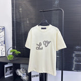 Louis Vuitton LV T-shirt New Year of the Snake Limited Edition Hand-Cranked Alphabet Stamp logo round Neck Short Sleeve25ss New pure cotton T Unisex T-Shirt OS Loose Fit Base Shirt G Home Top Half Sleeve T-Shirt