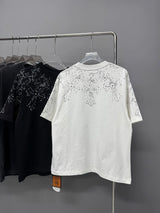 Chrome Hearts T-shirt Chest ironing logo round Neck Short Sleeve25ss New pure cotton T Unisex T-Shirt OS Loose Fit Base Shirt Top Half Sleeve T-Shirt