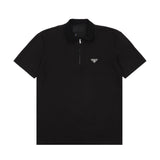PRADA T-shirt Chest Triangle Mark logo Iron Plate POLO Shirt Lapel Short Sleeve25ss New Unisex Summer Loose Short Sleeve T Business Commuter Short Sleeve Shirt Plus Size T-Shirt