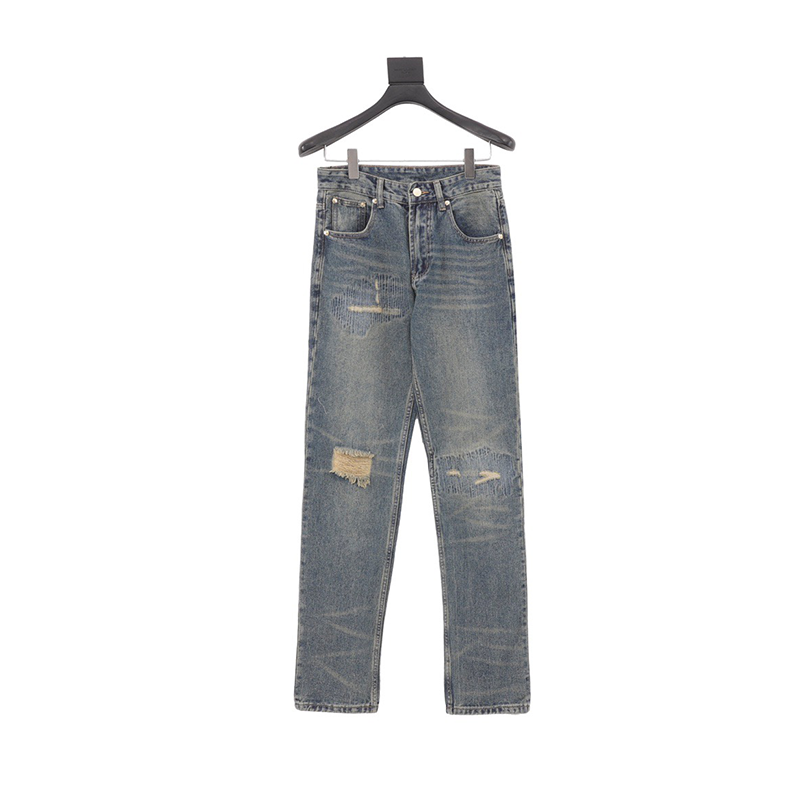 ESSENTIALS Jeans Washed Destroyed Jeans for Men and Women