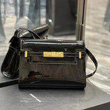 YSL Women's Bag Top version 【Level Surrogate Shopping】Following Niki After the New Manhattan Manhattan France hass Toothpick Pattern Calf Leather Crocodile Pattern Cowhide Is Very kelly Baguette Bag Manhattan Baguette Bag Large29cm Small Size24cm