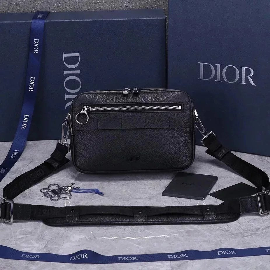 Dior Women's Bag Top version 2023New Camera Bag Messenger Bag safariobique Presbyopic Canvas Message Bag Box Bag One Shoulder Crossbody Men's and Women's Bags