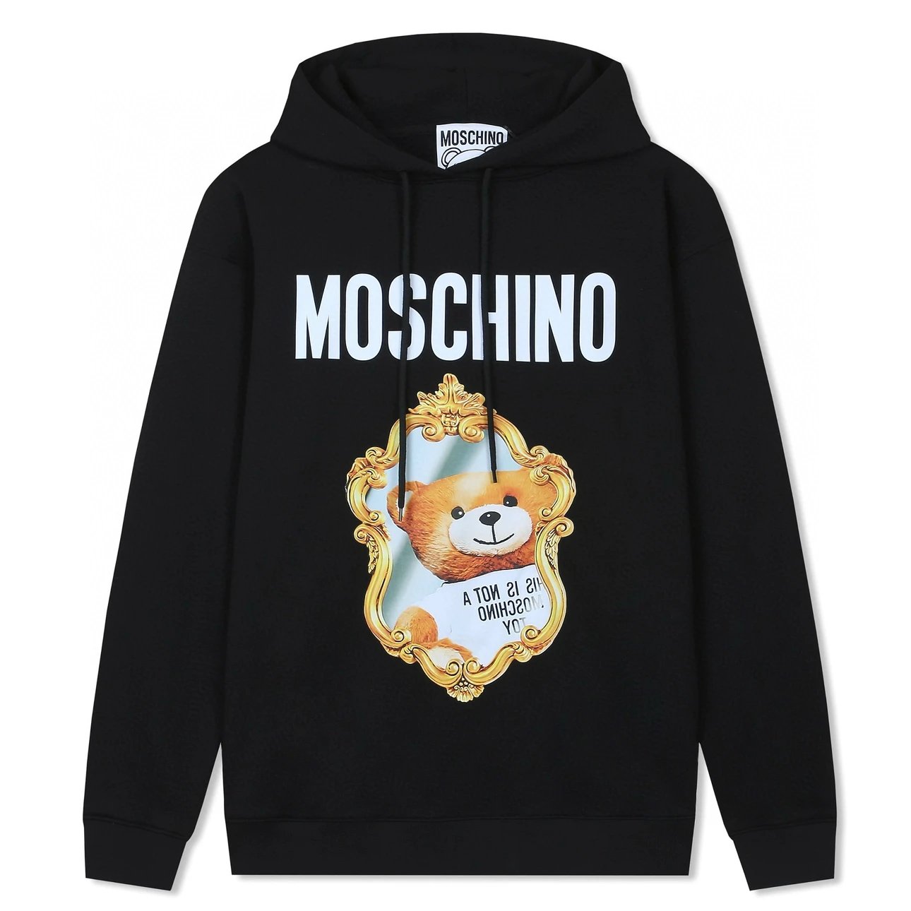 Moschino Hoodie Top Version Counter Same Style Heavy New Casual Hooded Sweater Versatile Loose Hoodie Trendy Pure Cotton