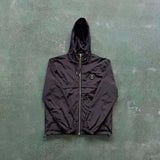 Trapstar jackets American Retro Solid Color Black Long Sleeve Trench Coat Small Icon Anorak Jacket Autumn All-Matching