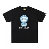 Bape T-shirt Top Version Men's and Women's Same Style Short Sleeve T Summer Fashion T-shirt