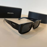 PRADA Sunglasses Letter Print Temple Sunglasses Slimming Non-Prescription Driving Beach Fishing Unisex Couple Style UV Protection25ss New Sports Casual Versatile