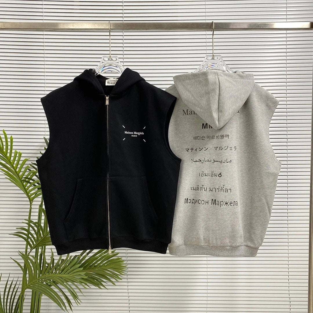 Maison Margiela Hoodie Zip-Up Hoodie Sweatshirt Jacket Unisex Sports Casual Loose Fit Versatile