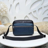 Hermes men's bag Top version Genuine Goods Grade New Classic Men's Fashion Crossbody Bag Men's Casual Shoulder Bag Men's Bag First Layer Cowhide Handbag Khaki Full Leather Black Canvas Handmade Big Bag