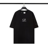 CP Company T-shirt New CP American Korean Style Chest Print Casual Loose round Neck Pullover Double Yarn Short Sleeve Male and Female Trendy Brand T T-shirt ius