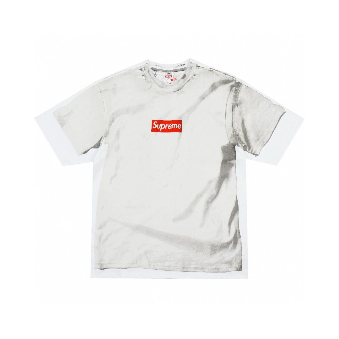 Supreme T-shirt Top Version Counter Same Style Pure Cotton Summer Men's and Women's Same Fashion Loose All-Matching2024New Short Sleeve T T-shirt