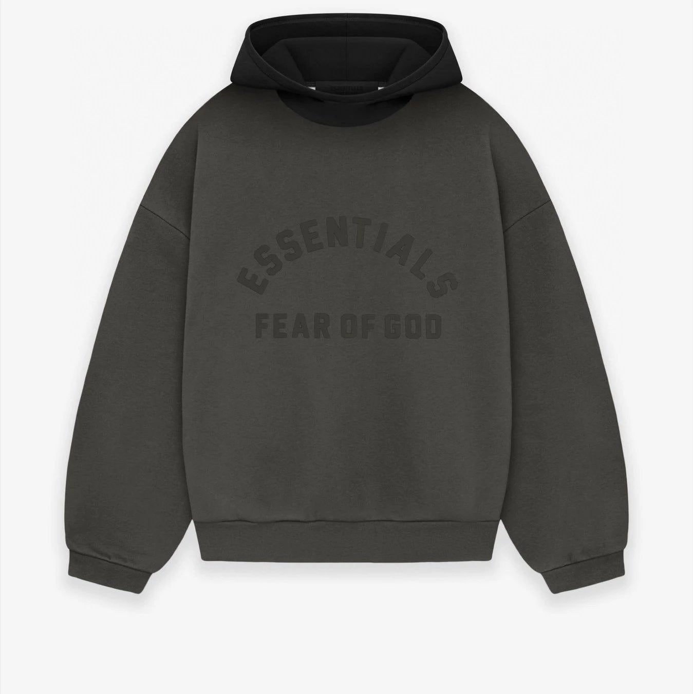 ESSENTIALS Hoodie Top Version Hooded Sweater Double Line Fleece-lined High Street Loose Color Matching Hoodie