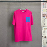 LOEWE T-shirt Chest Patch Embroidery logo round Neck Short Sleeve25ss New pure cotton T Unisex T-Shirt OS Loose Fit Base Shirt Top Half Sleeve T-Shirt
