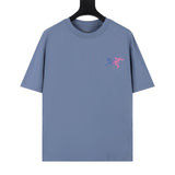 Arc'teryx T-shirt Back Pattern Print logo round Neck Short Sleeve25ss New Pure Cotton Unisex Style T T-shirt OS Loose Fit Base Shirt Top Half Sleeve T-Shirt