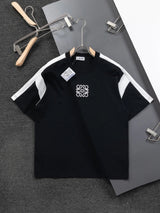 LOEWE T-shirt Chest Brand Embroidery Pattern logo round Neck Short Sleeve25ss New pure cotton T Unisex T-Shirt OS Loose Fit Base Shirt Top Half Sleeve T-Shirt