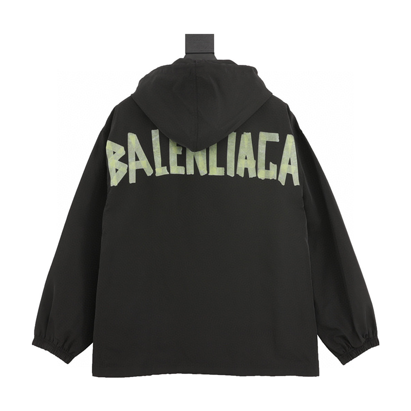 Balenciaga Jackets Plain Printed Hooded Coat and Trench Coat Jacket for Men and Women