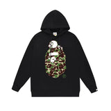 Bape Hoodie 2024Autumn and Winter New Japanese Fashion Brand Pullover plus Size Loose Hoodie Male and Female Couples Wear Teen Fashion Brand Sweater-CY