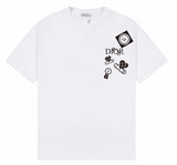 Dior T-shirt Heart Pattern Print on Chest Letters logo round Neck Short Sleeve25ss New Pure Cotton Unisex Style T T-shirt OS Loose Fit Base Shirt Half Sleeve T-Shirt Top Half Sleeve