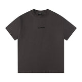Balenciaga T-shirt Front and Back Letters logo round Neck Short Sleeve25ss New Pure Cotton Unisex Style T T-shirt OS Loose Fit Base Shirt Half Sleeve T-Shirt Top Half Sleeve