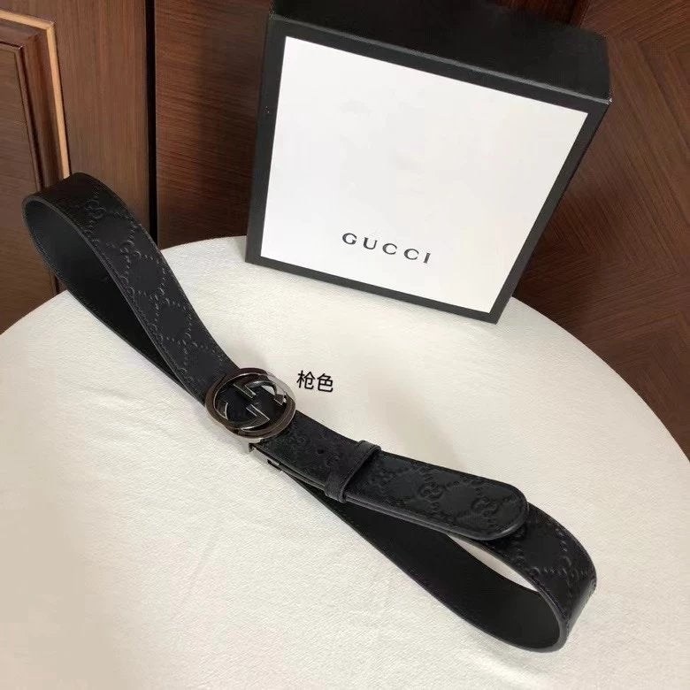 Gucci Belt Top version New Original Single Men's Belt Leather Belt Double g Belt Men's Fashion Casual Original Leather Gujia Belt GG Home Pant Belt Female Gucci Gucci Belt Ferragamo