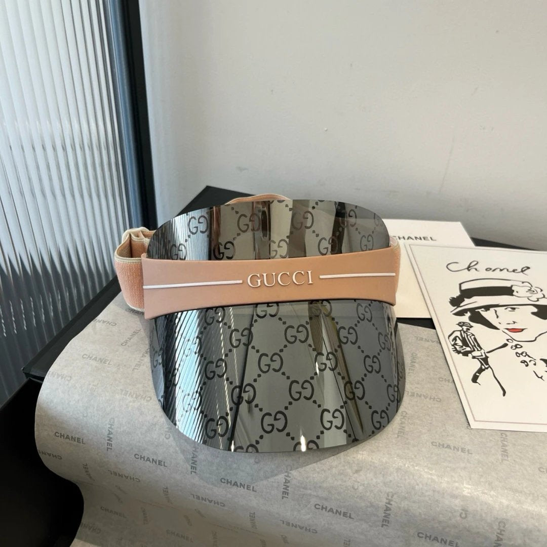 Gucci Hat Full Jacquard Print logo Baseball Cap Sunshade Sun Protection Duckbill Cap Large Head Circumference Slimming Face Curved Brim Versatile Sports Hat for Men and Women Couples Same Style